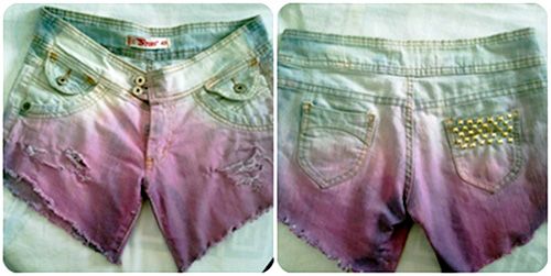SUGESTÃO - Dip dye, destroyed e tachinhas - SOB ENCOMENDA